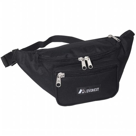 Everest Trading Everest 044XLD-BK 16.5 in. Wide Everest Signature Fanny Pack 044XLD-BK